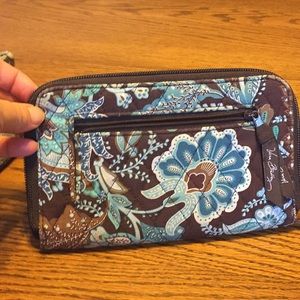 Very Bradley zip around wallet/clutch